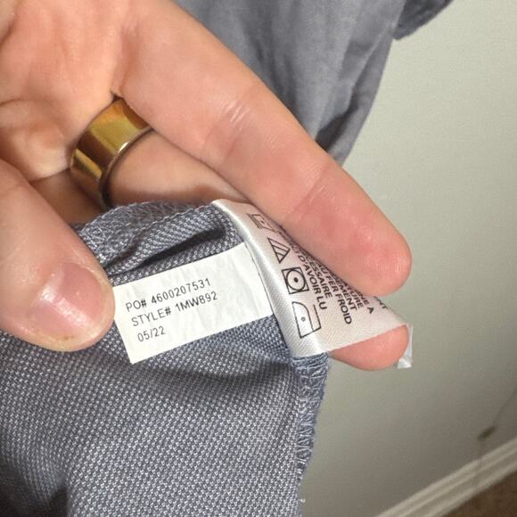 Men's Size L Travis Mathew Excursion Knit Dark Grey Gray Polo Golf Casual - Picture 5 of 7